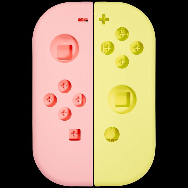 Scocca Shell per Nintendo switch Joy Con Controller (Rosa / Giallo)
