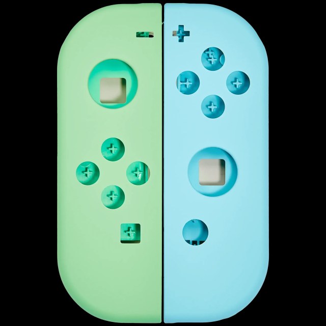 Scocca Shell per Nintendo switch Joy Con Controller (Verde / Blu)