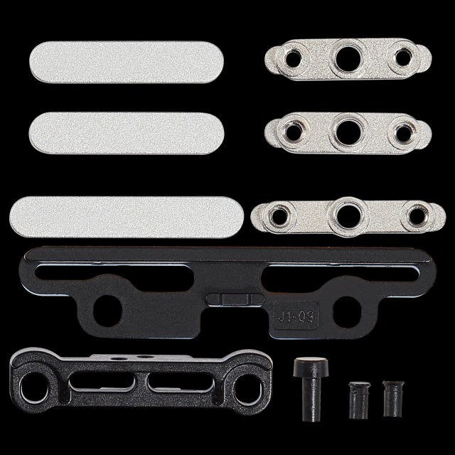 Full Button e staffa Set per iPad Pro 11" 5th Gen (2024) / Pro 13" 7th Gen (2024) (11 set pezzi) (Argento)