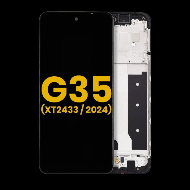 Display LCD completo con Frame per Motorola Moto G35 5G (XT2433 / 2024) (Refurbished) (tutti i colori)