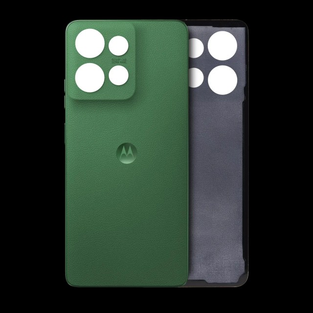 vetro cover posteriore per Motorola Moto G Power (XT2515 / 2025) (Service Pack) (Leaf Verde)