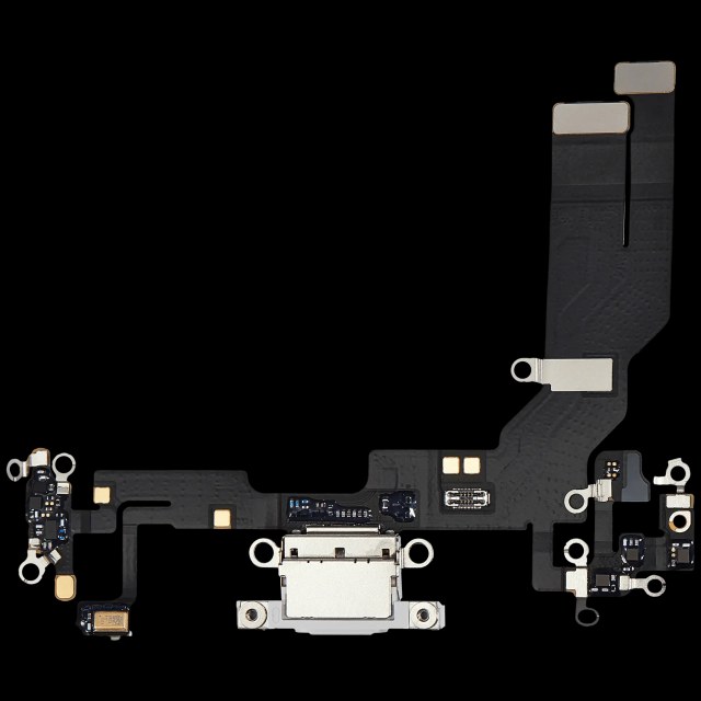 Flat connettore di ricarica compatibile per iPhone 16e / 17e (Premium) (Bianco)