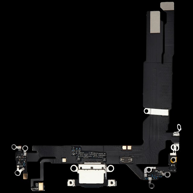 Flat connettore di ricarica per iPhone 16 (Aftermarket Plus) (Nero)