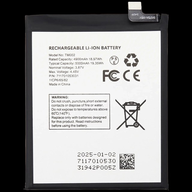 Batteria di ricambio per T-Mobile Revvl 7 / Revvl 7 Pro / T Phone 2 Pro 5G (TM002)