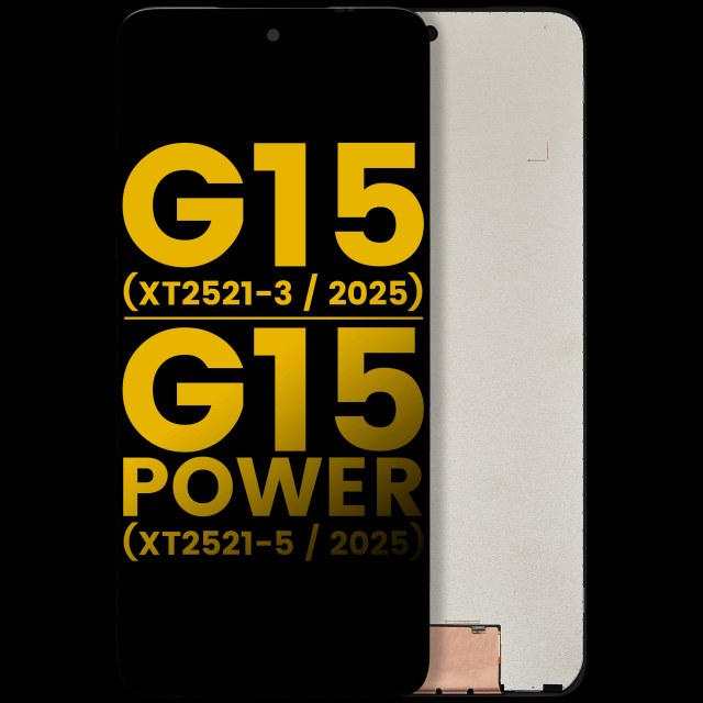 Display LCD completo senza Frame per Motorola Moto G15 (XT2521-3 /2025) / G15 Power (XT2521-5 /2025) (Refurbished) (tutti i colori)
