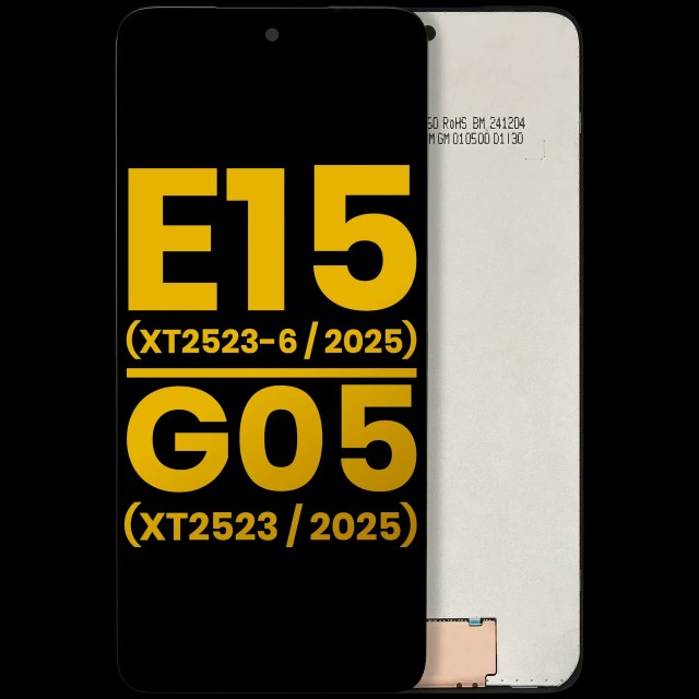Display LCD completo senza Frame per Motorola Moto E15 (XT2523-6 / 2025) / G05 (XT2523 / 2025) (Refurbished) (tutti i colori)