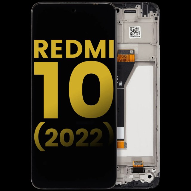 Display LCD completo con Frame per Xiaomi Redmi 10 (2022) / Redmi 10 Prime (2022) (Aftermarket Plus) (tutti i colori)