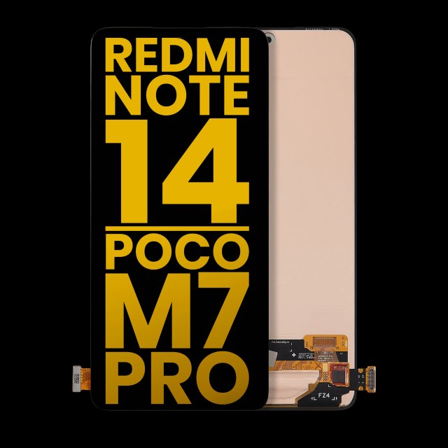 Display OLED completo senza Frame per Xiaomi Redmi Note 14 4G / Note 14 5G / Poco M7 Pro 5G (Refurbished) (tutti i colori)