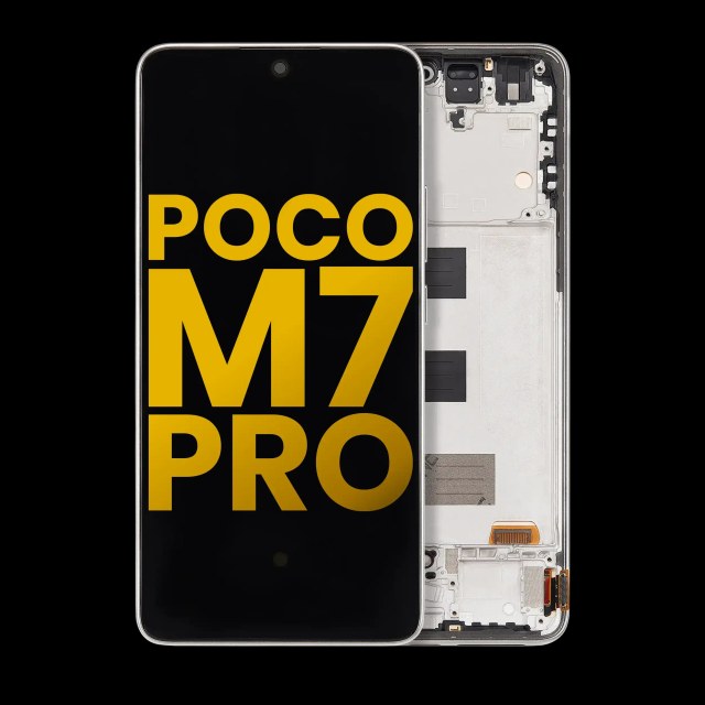 Display OLED completo con Frame per Xiaomi Poco M7 Pro 5G (Refurbished) (Lunar Dust)