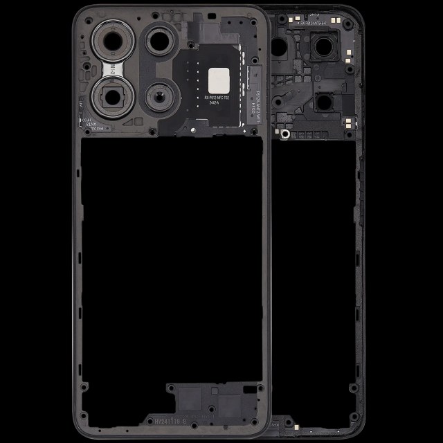Frame centrale per Motorola Moto G 5G (XT2513 / 2025) (Forest Grigio)