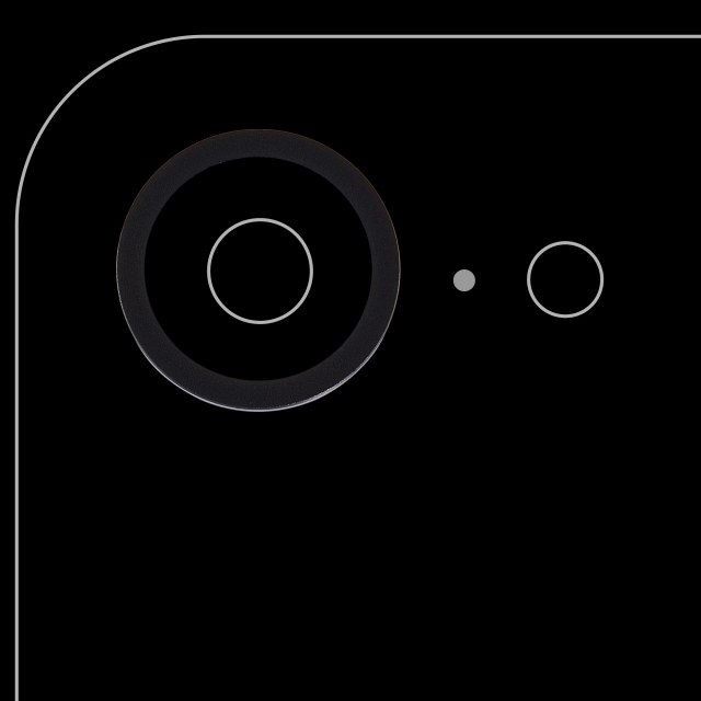 Cornice fotocamera posteriore Ring Only per iPhone 16e / 17e (Nero)