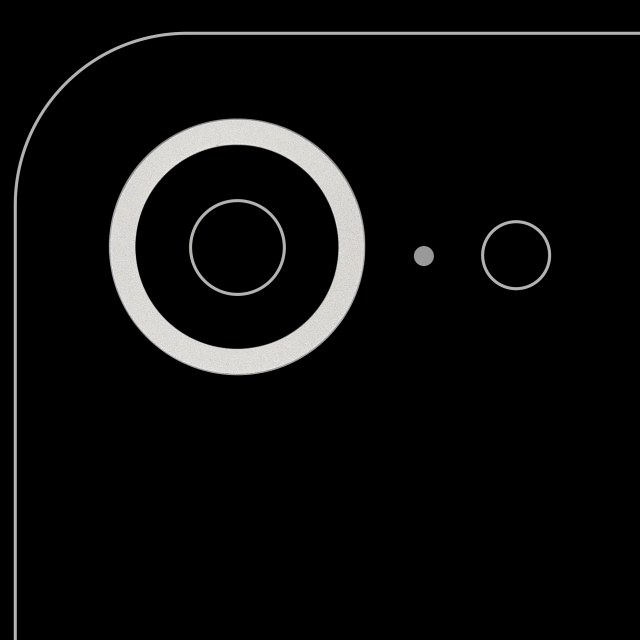 Cornice fotocamera posteriore Ring Only per iPhone 16e / 17e (Bianco)