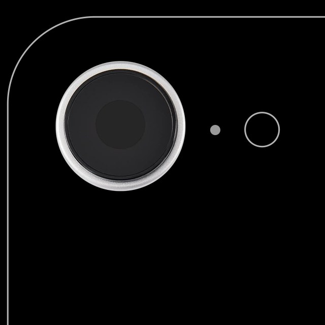 Lente fotocamera posteriore con staffa e Cornice per iPhone 16e / 17e (Bianco) (Premium)