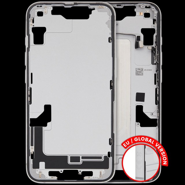 Frame centrale W/ Minuteria per iPhone 16e (EU / Global Version) (Used Service Pack Pull: grado A) (Bianco)