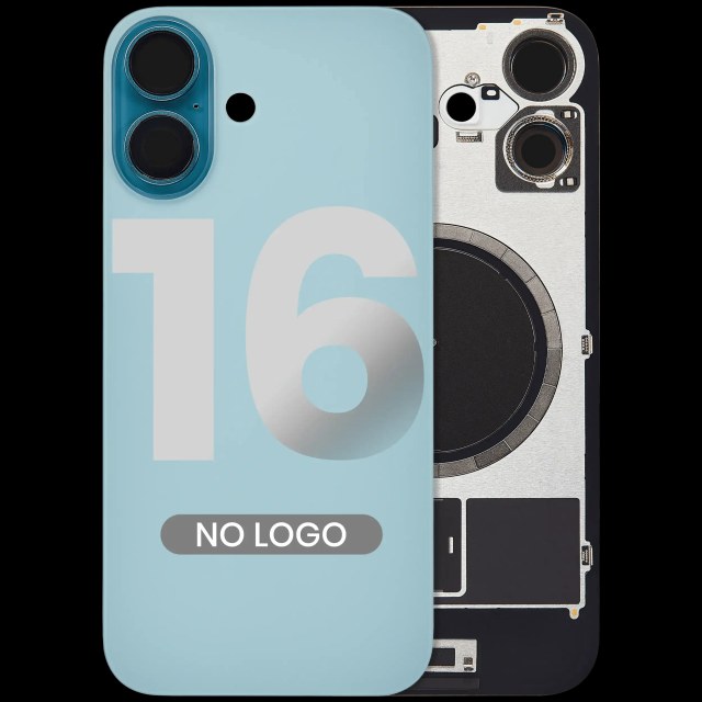 Vetro posteriore w/ magnete MagSafe per iPhone 16 (Aftermarket) (Verde petrolio) (No Logo)