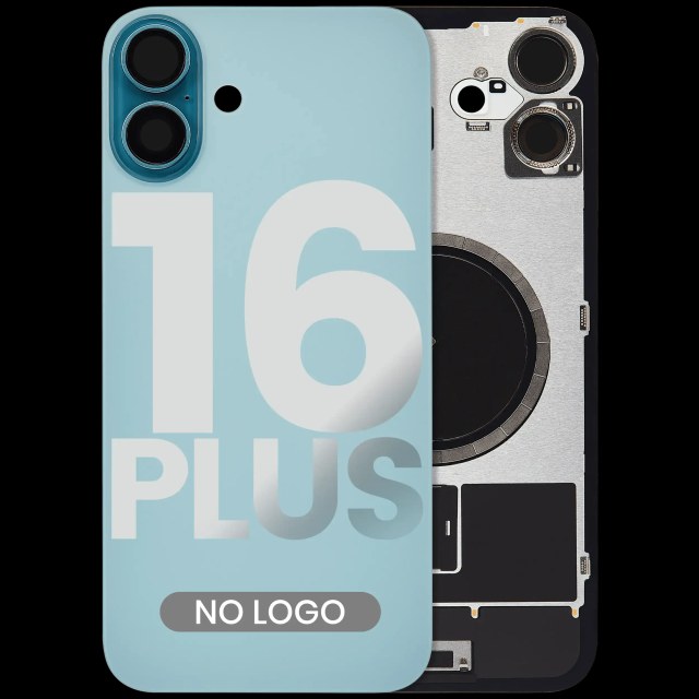 Vetro posteriore w/ magnete MagSafe per iPhone 16 Plus (Aftermarket) (Verde petrolio) (No Logo)