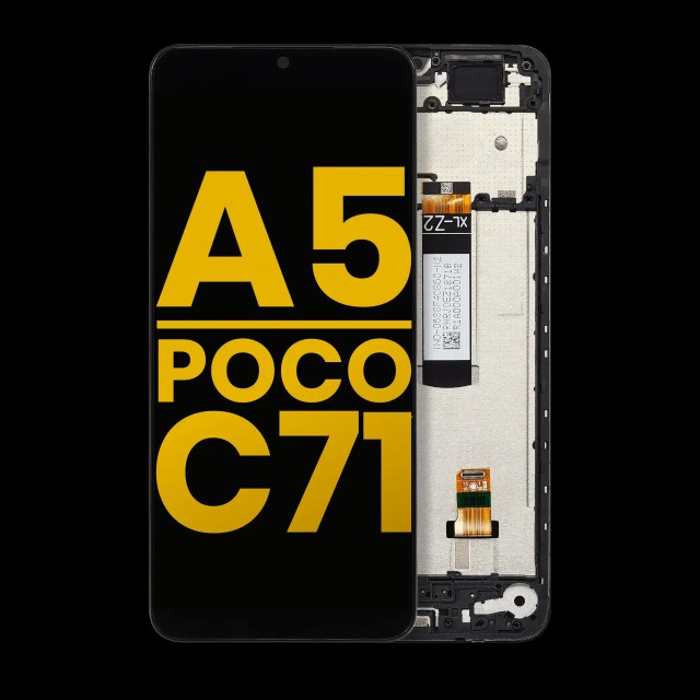 Display LCD completo con Frame per Xiaomi Redmi A5 4G / Xiaomi Poco C71 (Refurbished) (tutti i colori)