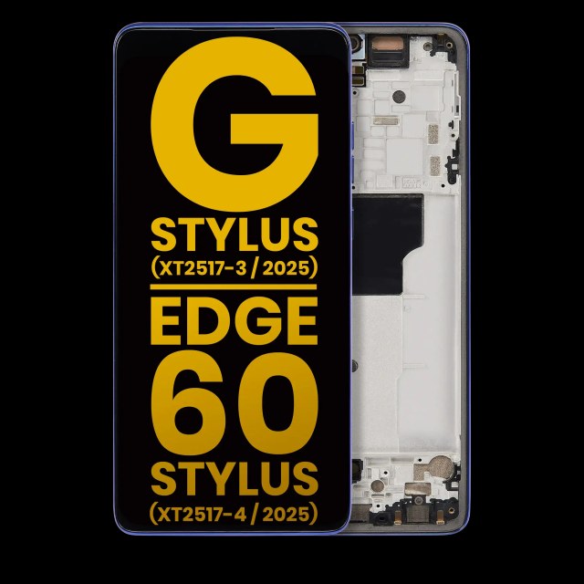 Display OLED completo con Frame compatibile per Motorola Moto G Stylus 5G (XT2517-3 / 2025) / Motorola Moto Edge 60 Stylus (XT2517-4 / 2025) (Refurbished) (Surf the Web)