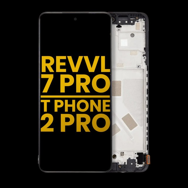Display OLED completo con Frame per T-Mobile Revvl 7 Pro / T Phone 2 Pro 5G (Refurbished) (tutti i colori)