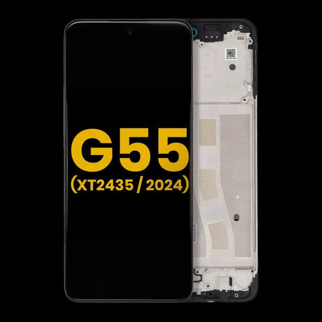 Display LCD completo con Frame per Motorola Moto G55 5G (XT2435 / 2024) (Refurbished) (tutti i colori)