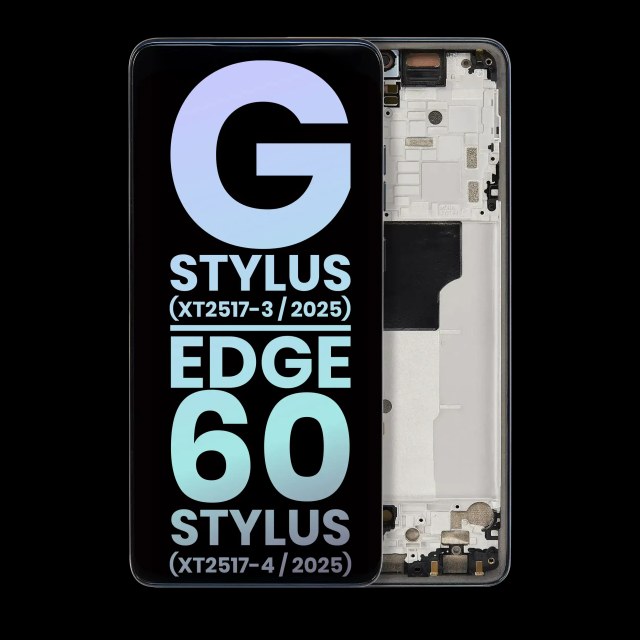 Display OLED completo con Frame compatibile per Motorola Moto G Stylus 5G (XT2517 / 2025) (Service Pack) (Gibraltar Sea)