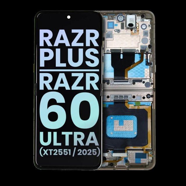 Main Display OLED completo per Motorola Razr Plus / Razr 60 Ultra (XT2551 / 2025) (Service Pack) (Mountain Trail)