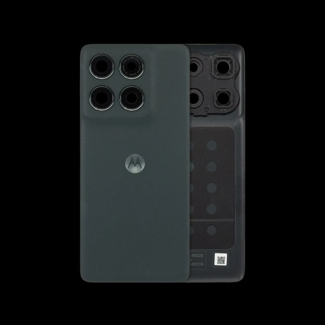 vetro cover posteriore con Vetro fotocamera per Motorola Moto Edge (XT2519 / 2025) (Service Pack) (Deep Forest)