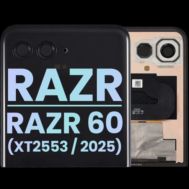 Outer Display OLED completo senza Frame per Motorola Razr / Razr 60 (XT2553 / 2025) (Service Pack) (tutti i colori)