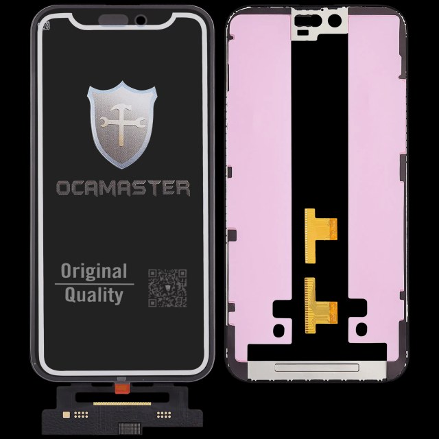 4 in 1 Short flat (Touch screen Touch con vetro + OCA + Frame Pre-installed) per iPhone 15 Plus (OCA Master)