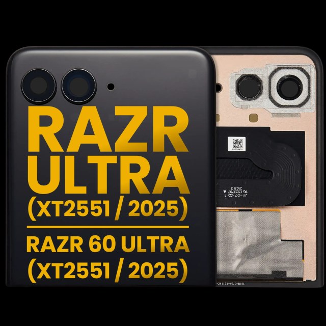 Outer Display OLED completo senza Frame per Motorola Razr Ultra 2025 (XT2551 / 2025) / Razr 60 Ultra (XT2551 / 2025) /Razr Ultra 2026 (XT2655 / 2026)/ Razr 70 Ultra (XT2655 / 2026)(Refurbished) (tutti i colori)