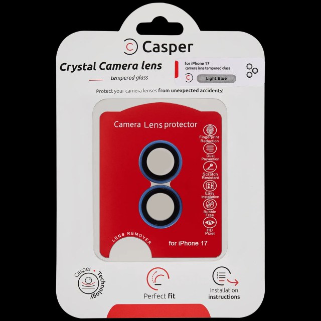 Vetro fotocamera Protector per iPhone 17 (Light Blu) (Trasparente)