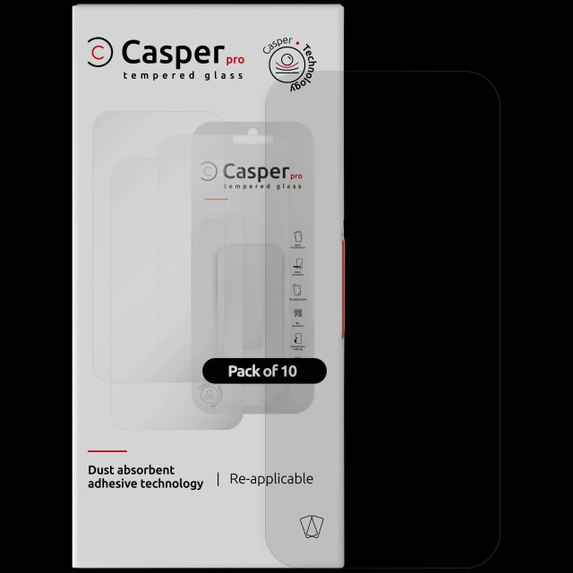 Casper Pro Vetro temperato per iPhone Air (10 pezzi) (Trasparente)