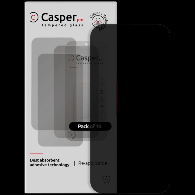 Casper Pro Vetro temperato per iPhone Air (10 pezzi) (Privacy)