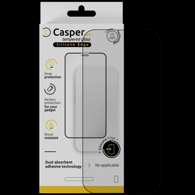 Casper Pro Silicone Vetro temperato per iPhone Air (confezione retail) (Trasparente)