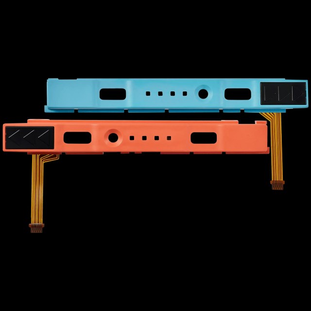 Plastic Rail (Right+Left) con flat per Nintendo switch 2 (Blu/ Arancione)