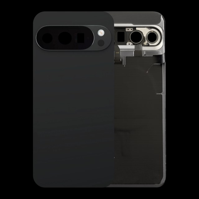 vetro cover posteriore per Google Pixel 10 Pro (Service Pack) (Nero)