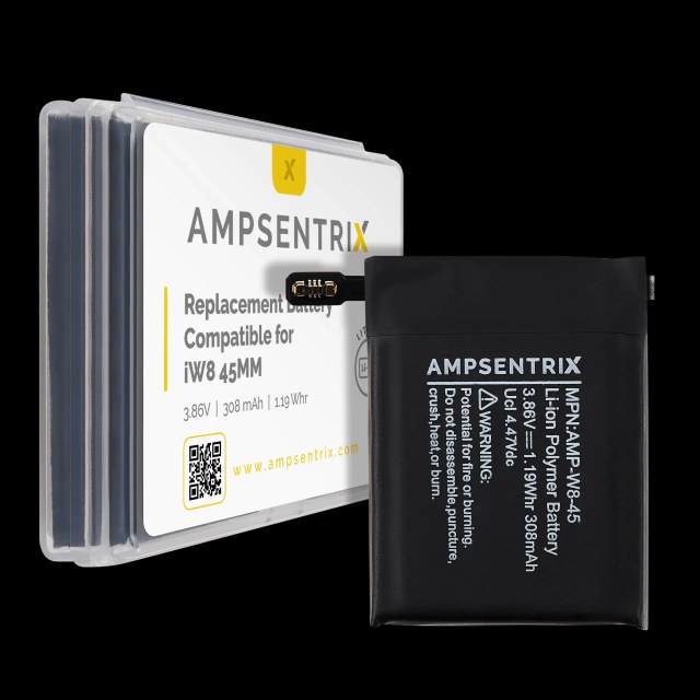 Batteria di ricambio per Watch Series 8 (45MM) (Ampsentrix)