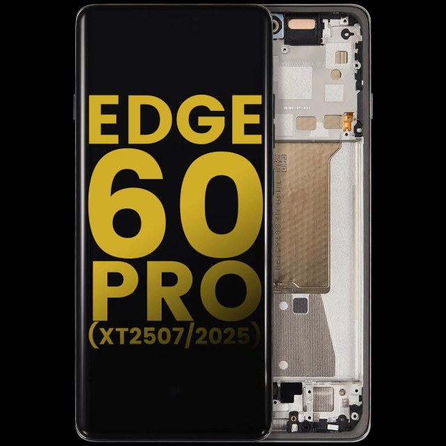 Display OLED completo con Frame per Motorola Edge 60 Pro (XT2507 / 2025) (Refurbished) (Shadow)