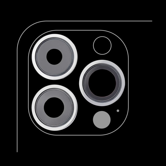 Fotocamera posteriore staffa Set per iPhone 12 Pro Max (10 pezzi) (Service Pack)