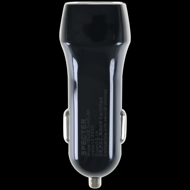 USB-A Car Charger (5V / 2.1A / 10.5W) (12-24V DC) (Bulk, Generic) (Nero)