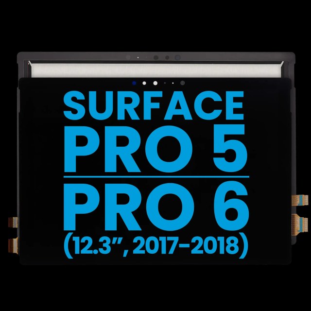 Display LCD completo con Touch screen per Microsoft Surface Pro 5 (1796) / Surface Pro 6 (1807) (Aftermarket) (Nero)
