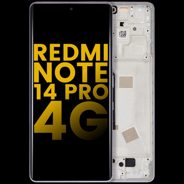 Display OLED completo con Frame per Xiaomi Redmi Note 14 Pro 4G (Refurbished) (Aurora Viola)