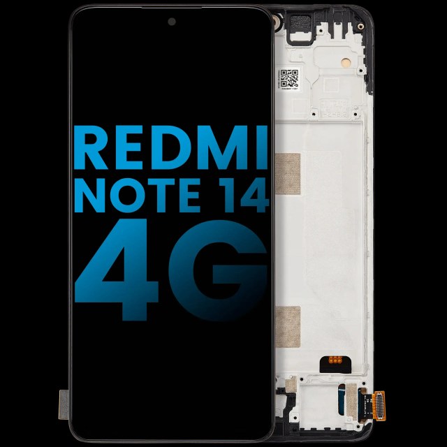 Display LCD completo con Frame per Xiaomi Redmi Note 14 4G (Aftermarket: Incell) (tutti i colori)