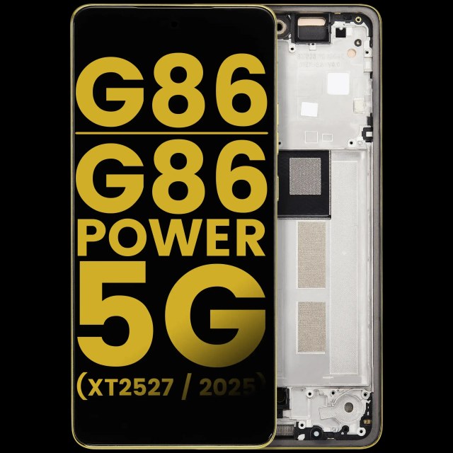 Display OLED completo con Frame per Motorola Moto G86 / G86 Power 5G (XT2527 / 2025) (Refurbished) (Golden Cypress)