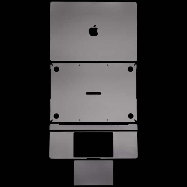 4in1 (Top, Bottom, tastiera, Trackpad) Skin per MacBook Pro 16" (A2780 / Late 2023) (M2) (Grigio)