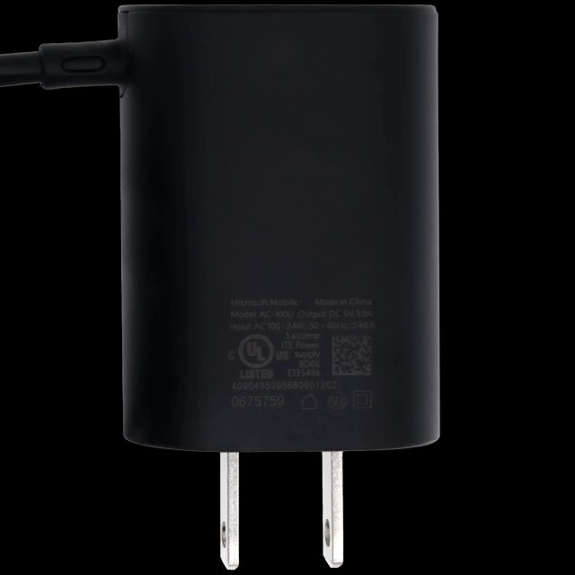 Microsoft USB-C Wall Power Adapter 100-240V (AC-100U) (US Version) (Used Service Pack Pull: grado A)