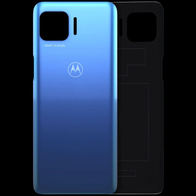 vetro cover posteriore per Motorola Moto G 5G Plus (XT2075-3 / 2020) (Service Pack) (Surfing Blu)