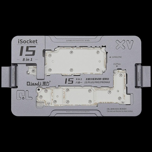 iSocket 15 Series 8-in-1 Scheda madre Platform Layered Testing Stand (con Chinese / Sim Pin Scheda) (Qianli)