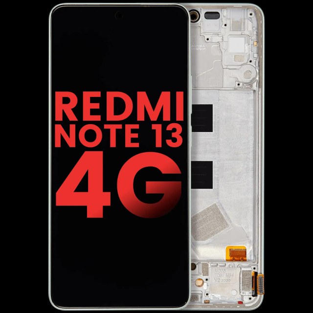 Display OLED completo con Frame per Xiaomi Redmi Note 13 4G (Aftermarket Plus) (Mint Verde)