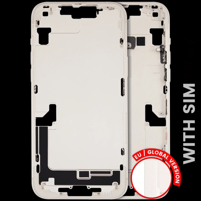 Frame centrale W/ Minuteria per iPhone 14 Plus (EU / Global Version) (Used Service Pack Pull: Grade B) (Galassia)